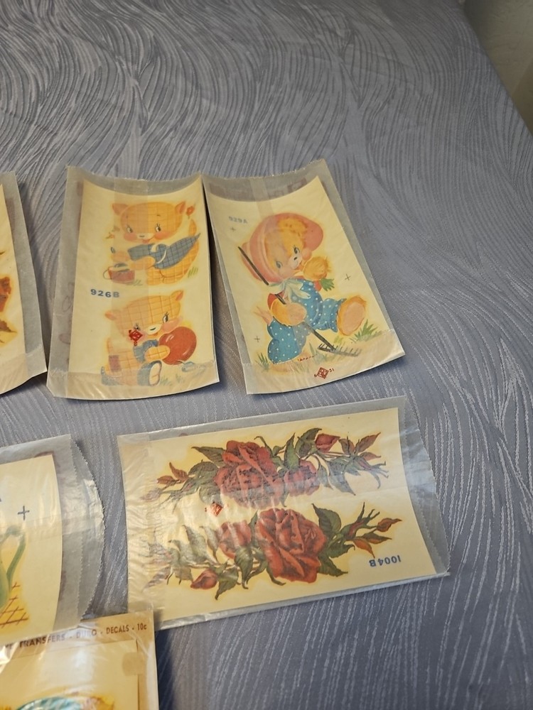 9 vtg duro Decorative Transfers #11