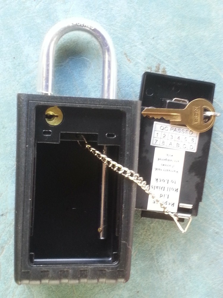 NU-SET 2020 Lock Box,4-Number,Hanging Combo Shackle