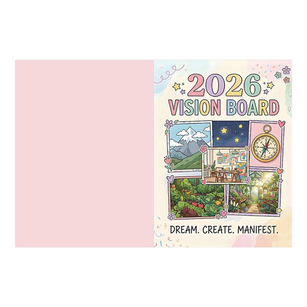 2026 VISIONBOARD Planner Notebook Goal Achievement Journal Work Planning