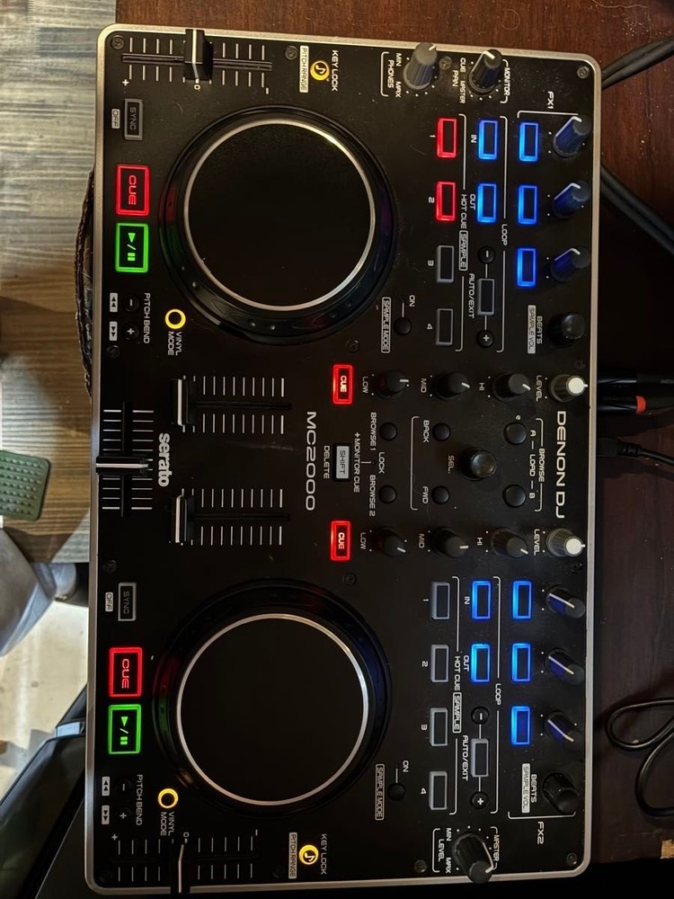 Denon DJ MC2000 2-Channel DJ Controller Serato DJ Lite Beat Sync Scratch Tested