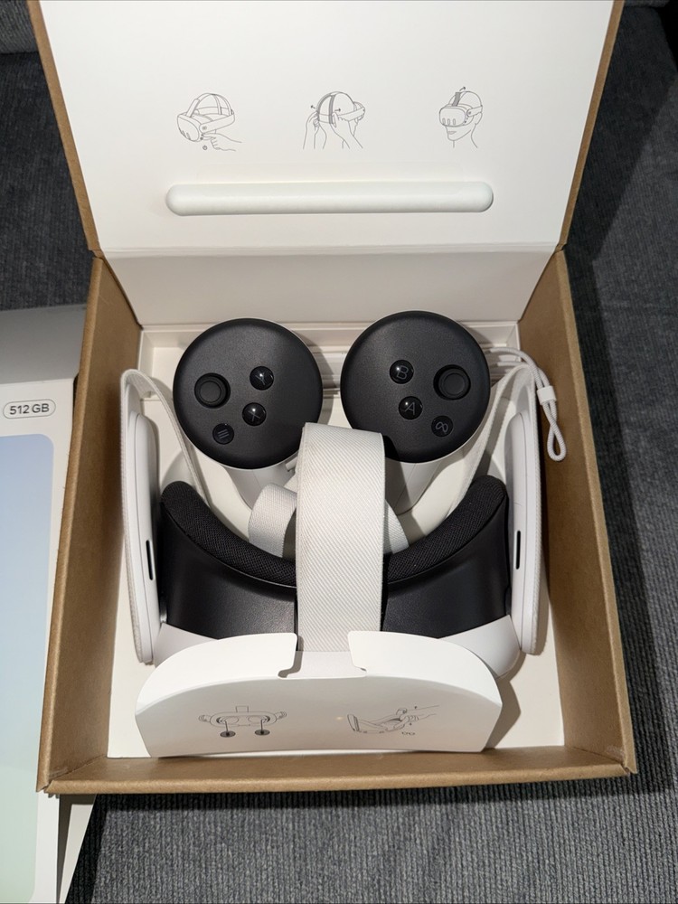 META QUEST 3 VIRTUAL REALITY GAMING HEADSET 512GB WITH 2 CONTROLLERS