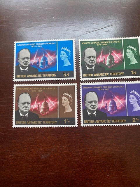 1966 BRITISH ANTARCTIC TERRITORY  ## 16-19,  CHURCHILL, COMPLETE, MNH