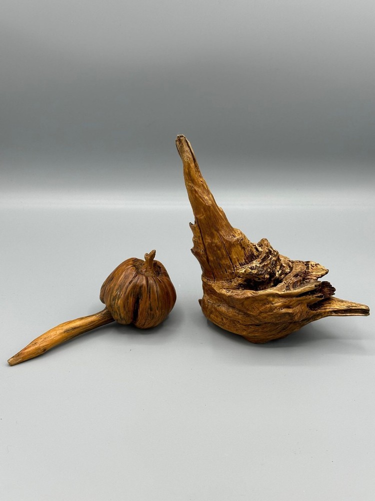 Wooden Fruit Sculpture Art Decor