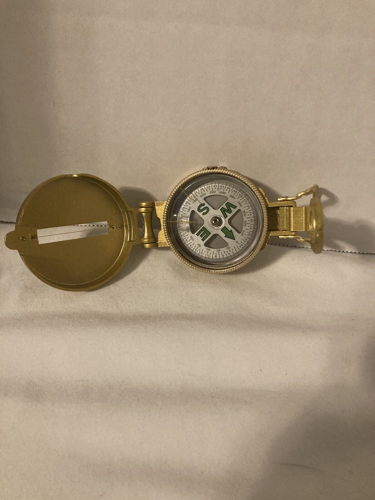 Vintage Engineer Directional Compass Gold