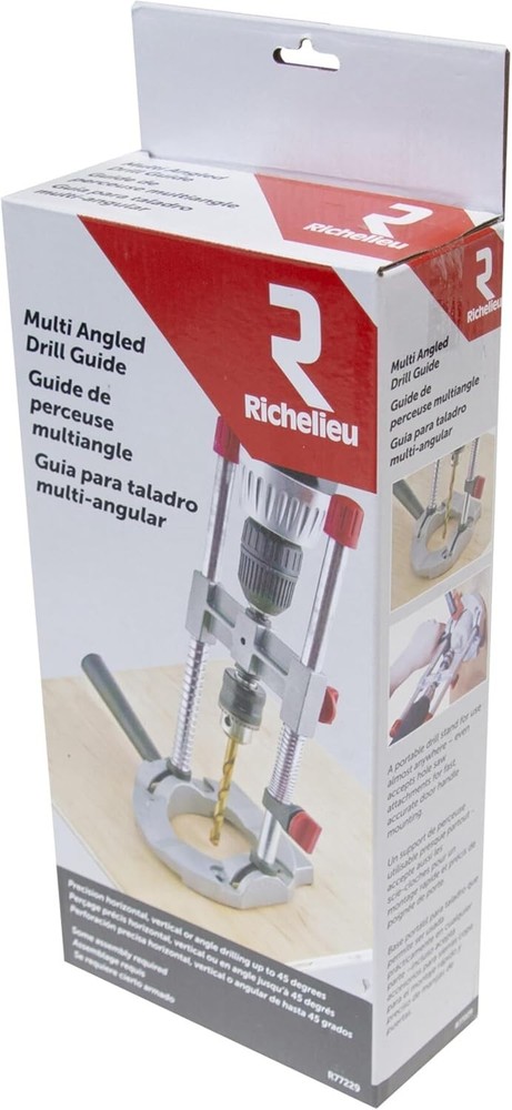 Portable Aluminum Drill Guide with 45-Degree Angles for Versatile Projects