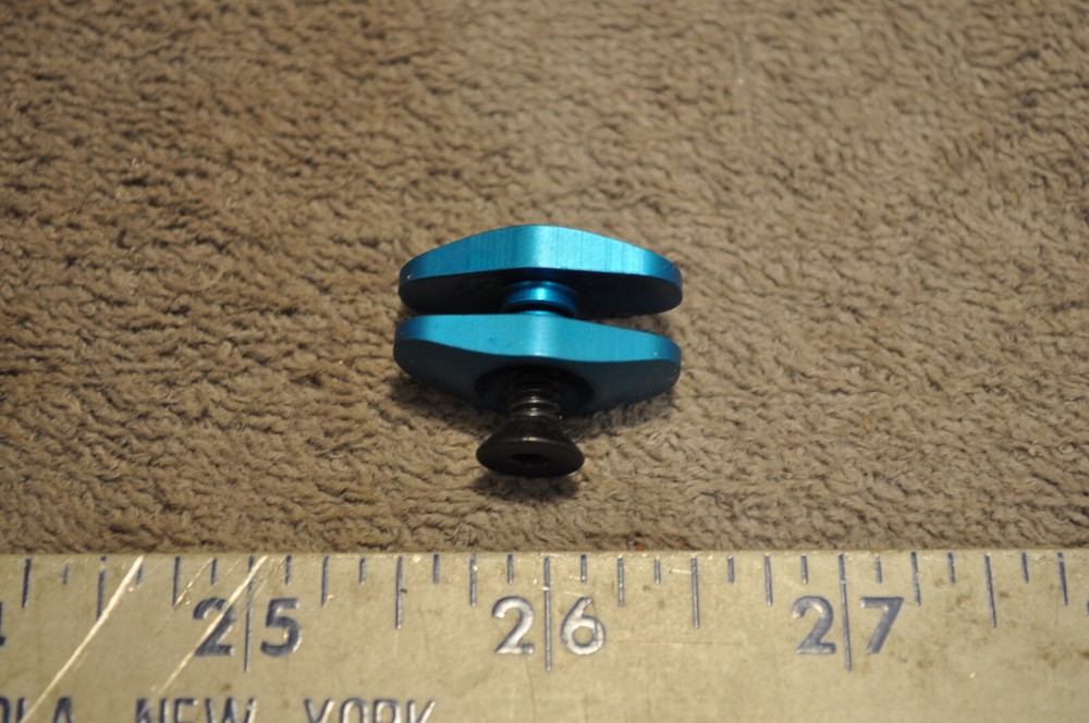 Blue  Bow Cable Clamp  Aluminum Archery Bowstring Clamp  Unknown Brand