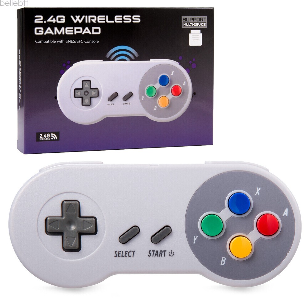Wireless SNES Controller with Receiver for Super Entertainment System& PC Wins