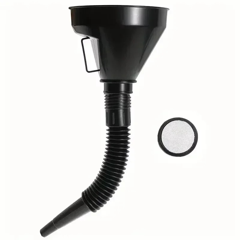 1 Pc Multi Functional Flexible Funnel: Spill-Proof Oil Changing Tool with Wide M