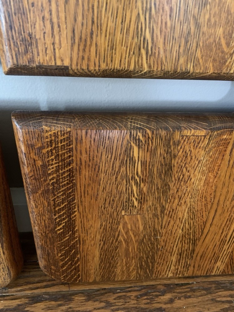 Vintage Handcrafted Solid Wood Tiger Oak Open Book Stand Reading Rest