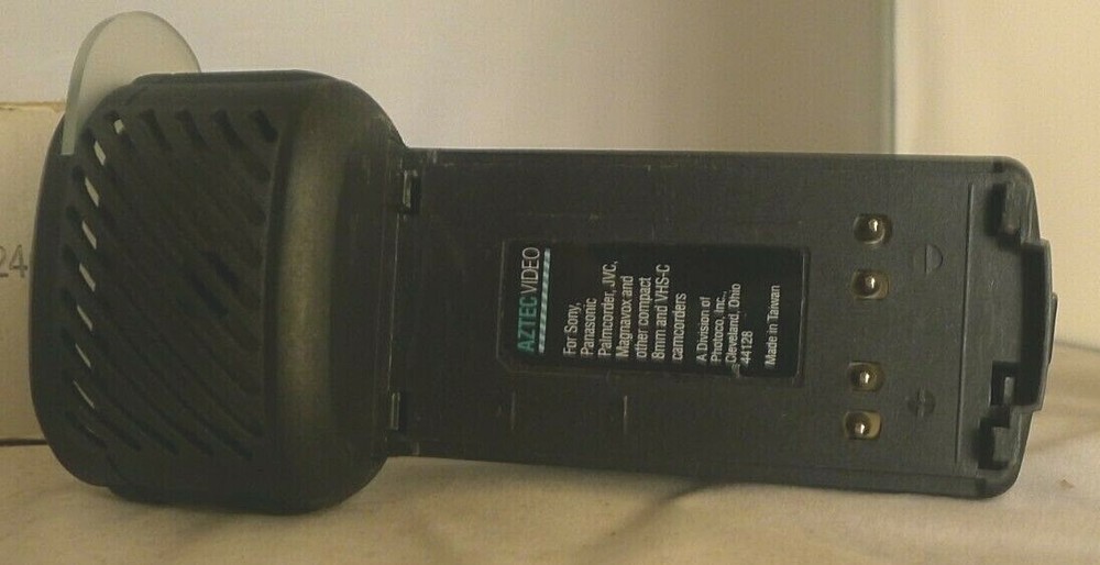 AZTEC VIDEO Camcorder Light +Hot Shoe Extender Vintage - TESTED