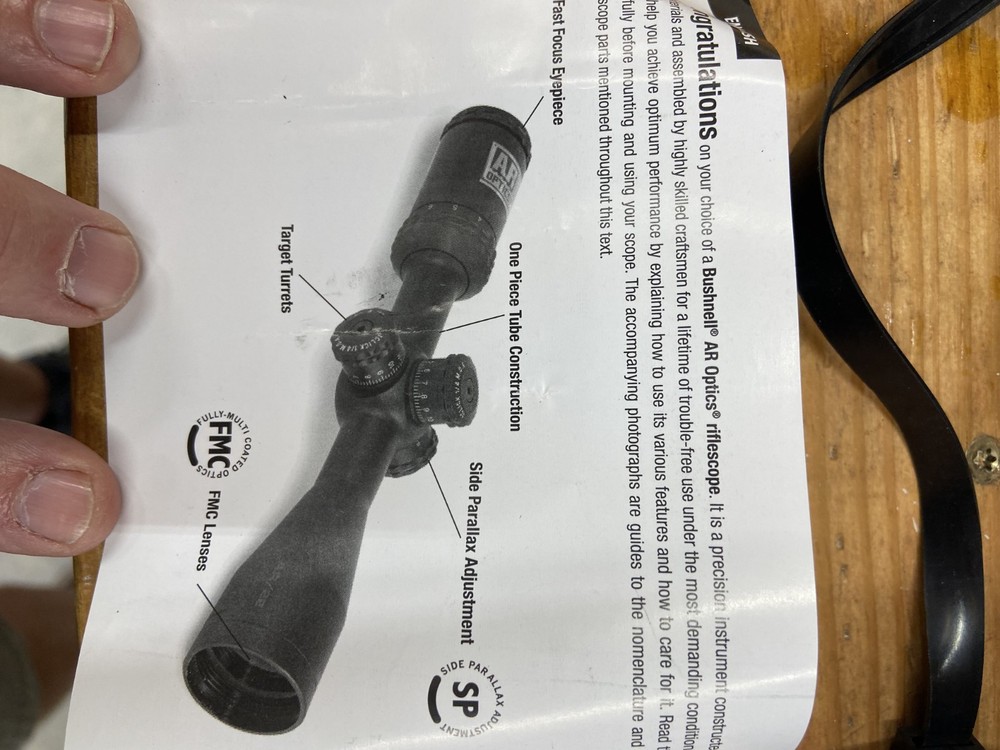 Bushnell AR/223 3X9 rifle scope