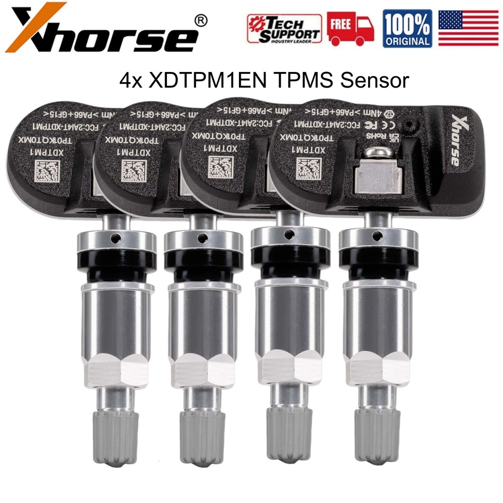 4x Xhorse XDTPM1EN XTPMS Sensor Universal Programmable Sensor for VVDI Max Pro