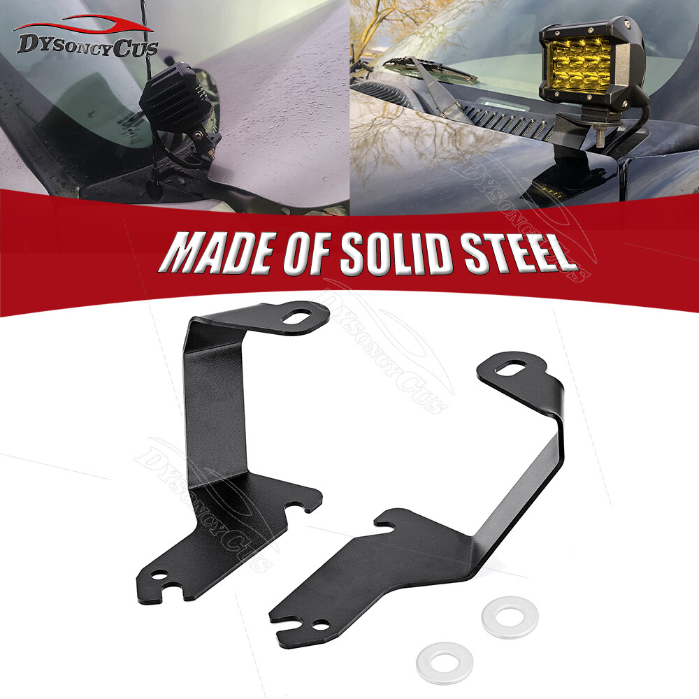 Engine Hood Cowl Panel LED Light Pod Mount Fit Chevy Silverado GMC Sierra Yukon