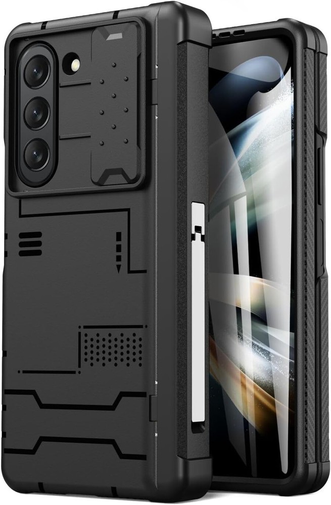 for Galaxy Z Fold 5 Case Original Builtin Screen Protector with S Pen Holder 360