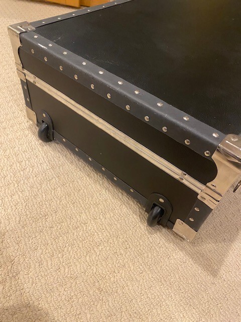 Black Vintage Trunk Storage Decorative with lock ability