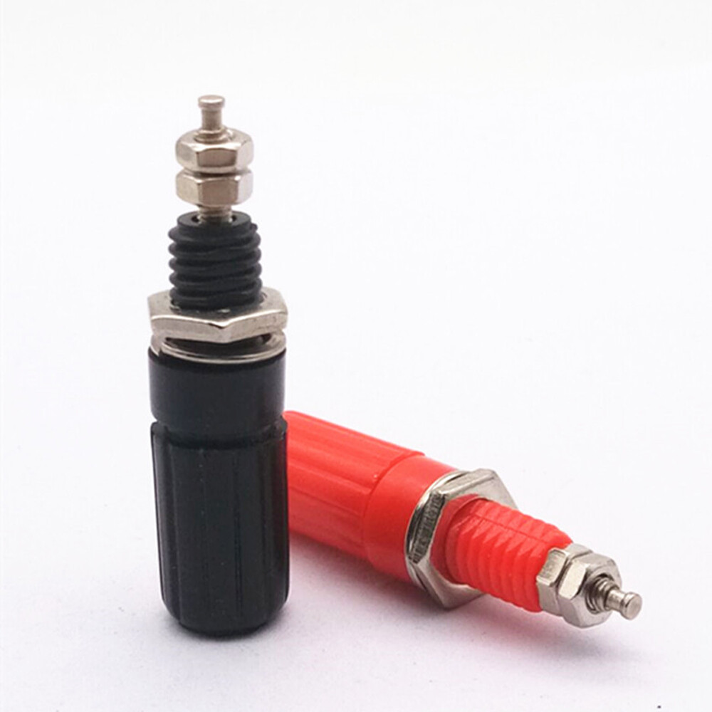 10pcs Binding Post M8 Thread Amplifier Connector Banana Plug Jack Socket