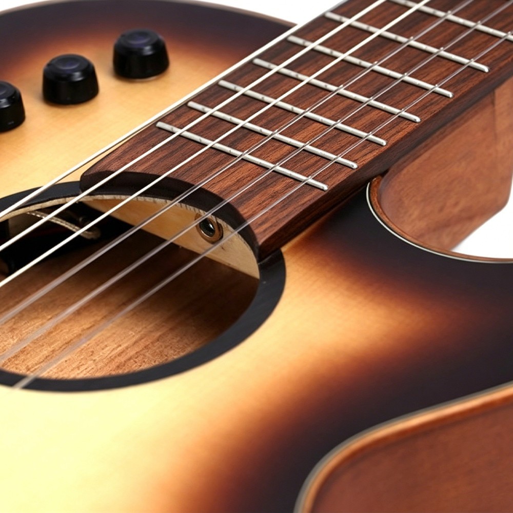 Crossover Hollow Classical Guitar Solid Wood,Nylon Strings,Thin body.