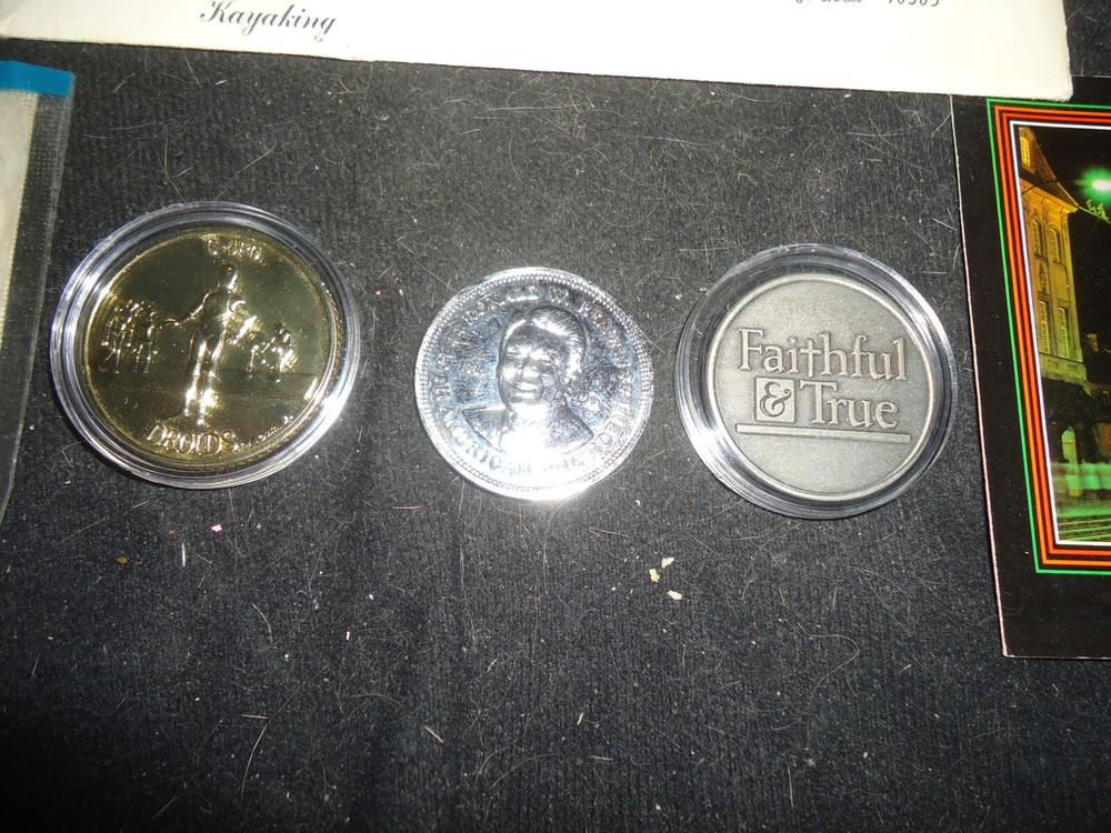 JUNK DRAWER -COINS, SETS, TOKENS, FIRST DAY COVER & ASSORTED STUFF ( BB-3 )