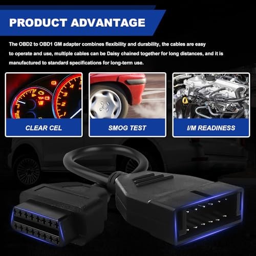 OBD1 Scanner, OBD Adapter, OBD 1 Scanner Cable Code Reader Diagnostic Tool,