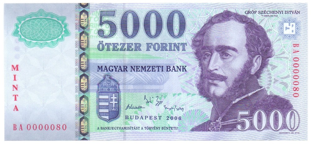 Hungary 5000 forint 2006 SPECIMEN UNC