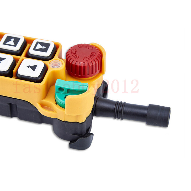 Industrial Wireless Radio Remote Control Hoist Crane Transmitter+Receiver 2 Step