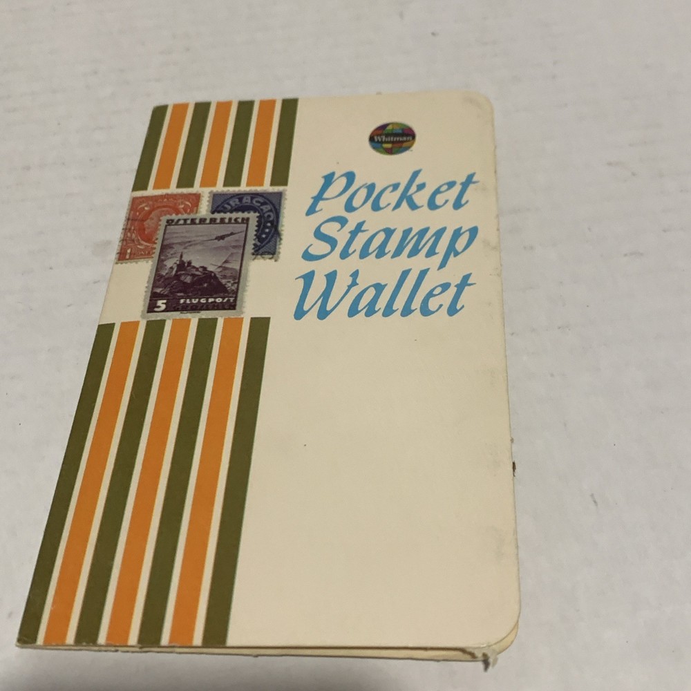 Whitman Pocket Stamp Wallet Vintage VTG