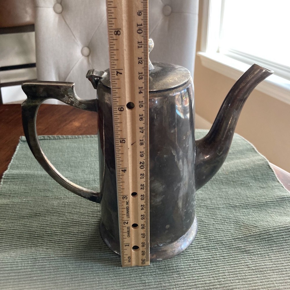 Vintage Restoration Hardware Hotel Coffee Server Silver Plated Display Kitchen