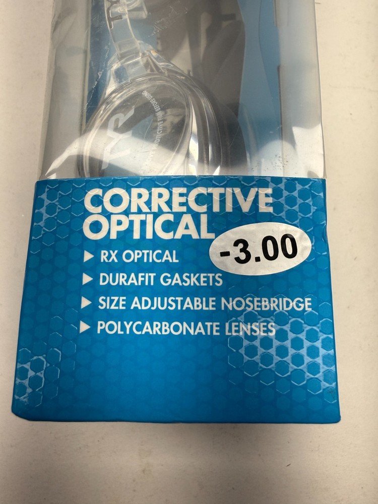 TYR Active Corrective Optical Performance Goggle (Clear, Size-3.0)