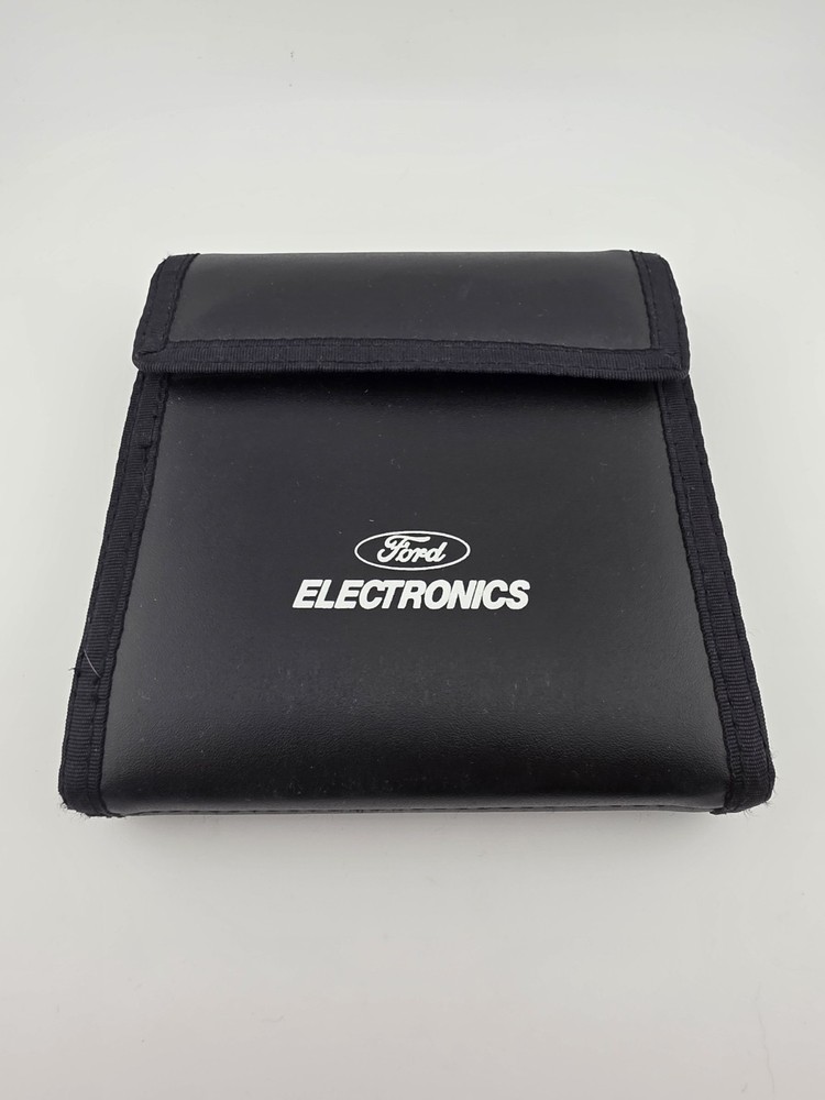 Ford Electronics Leather 10 CD/DVD Car Storage Case Black