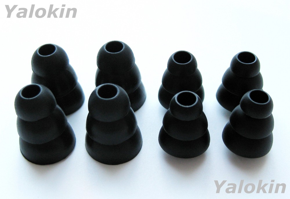 8pcs (M-SLB) Triple Flange Replacement Eartips for Shure AONIC 215 True Wireless
