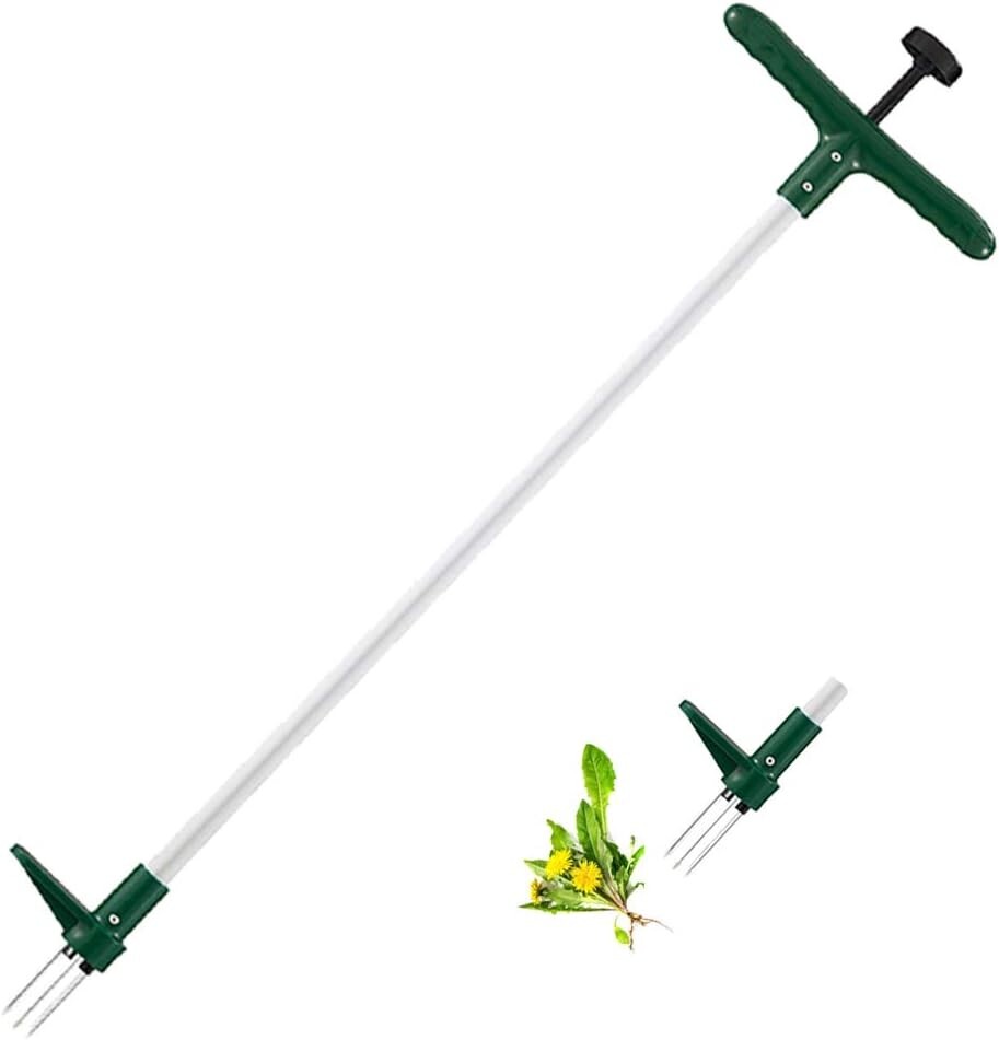Walensee Weed Puller, Stand Up Weeder Hand Tool, Long Handle Garden Weeding Tool