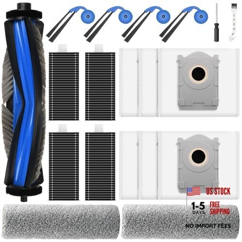 19 Pack Replacement Accessories Kit Compatible with ECOVACS DEEBOT X9 Pro Omni