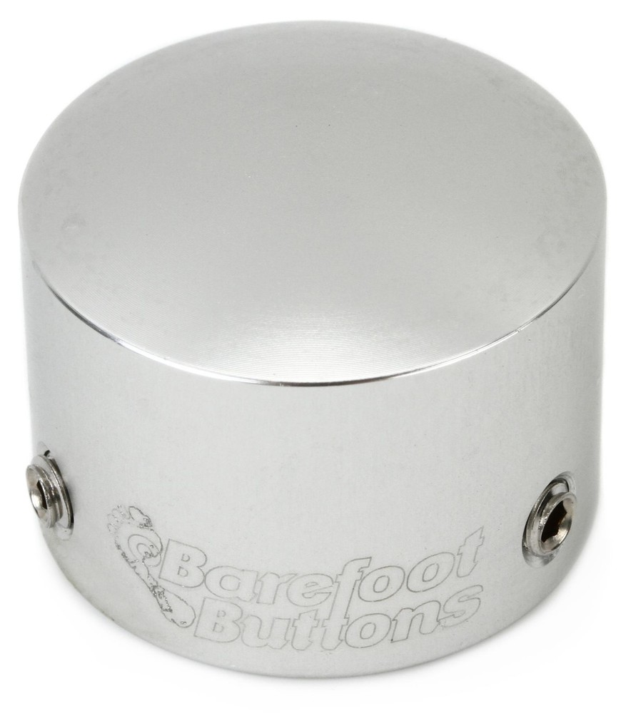 Barefoot Buttons V1 Tallboy Footswitch Cap - Silver (5-pack) Bundle