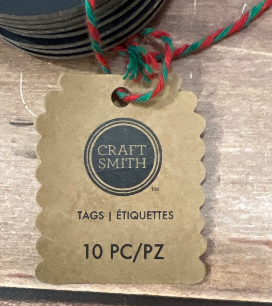 Black Craft Smith Candy Cane Tags 10 Pack MSEQ170