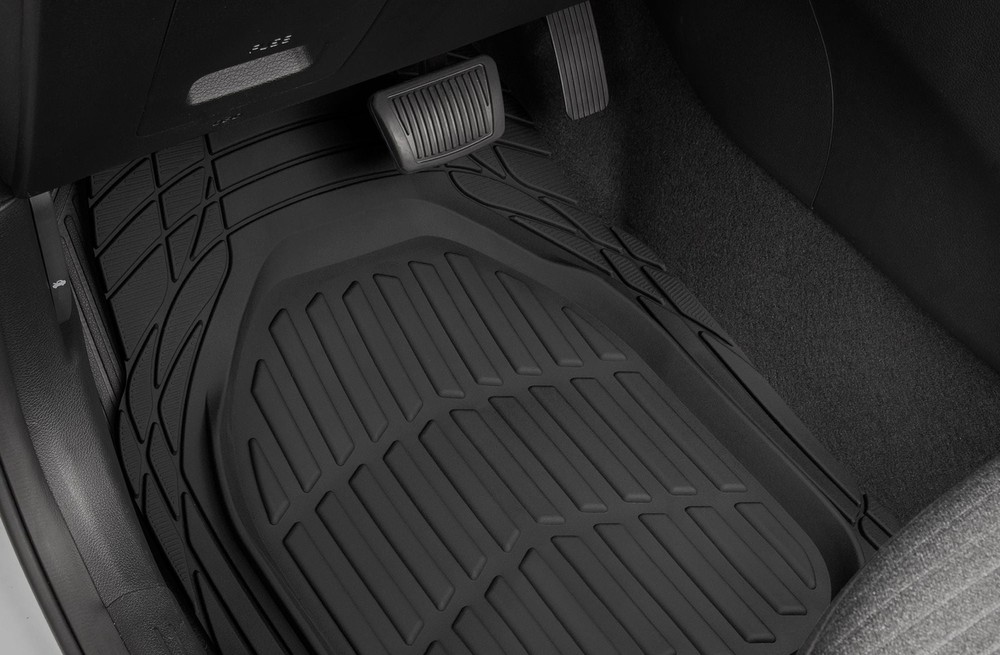 3-Piece Deep Dish Rubber Floor Mat - Made for Chevy