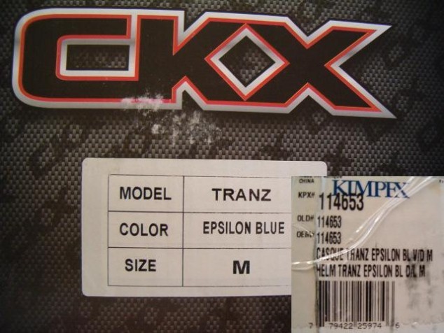 Blue Kimpex Trans Epsilon Medium Front Flip Helmet-$154