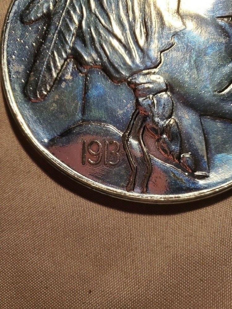 1913 Buffalo Nickel Keychain 3" 