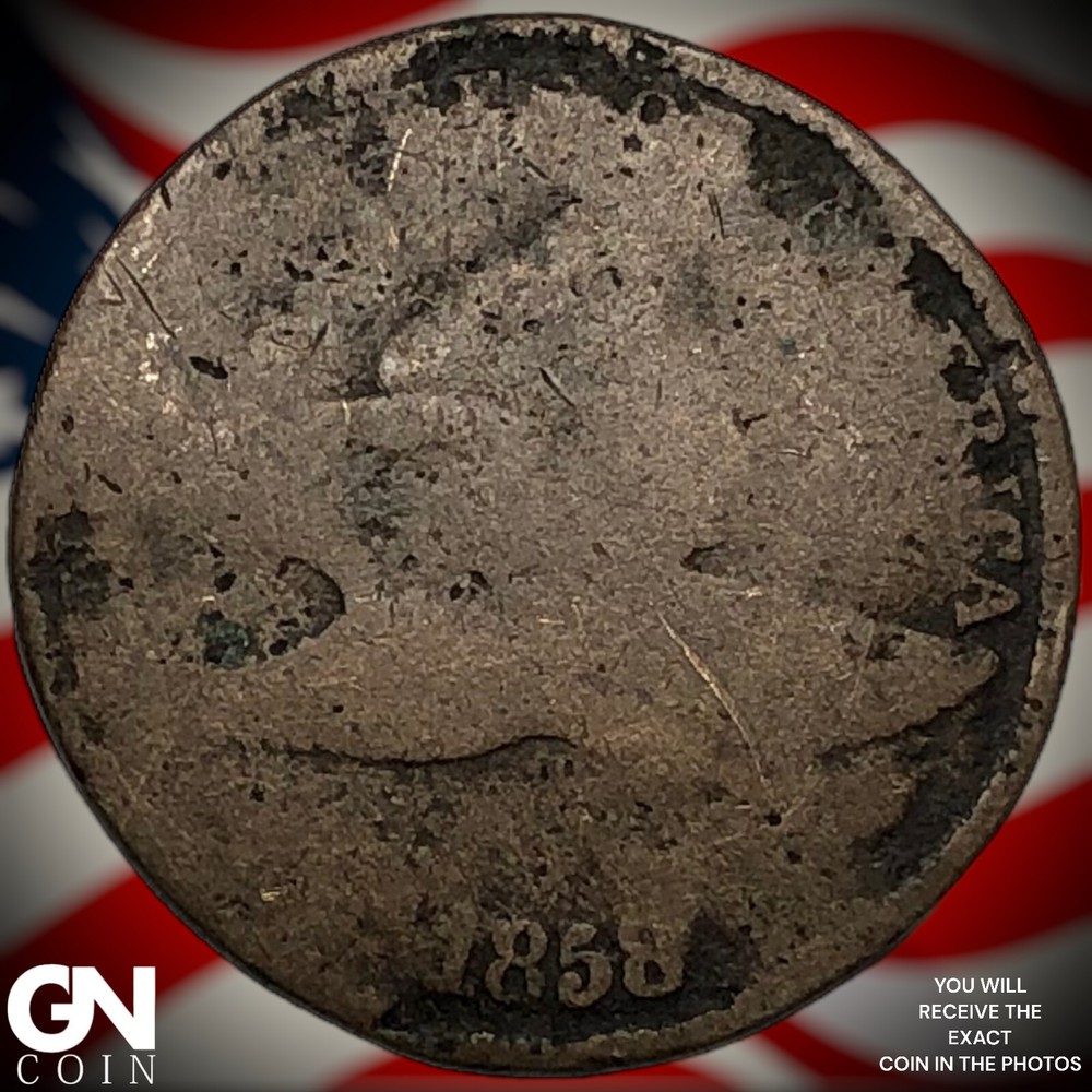 1858 Flying Eagle Cent Penny X2229