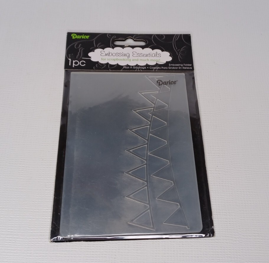 Darice Embossing Essentials Embossing Folder Bunting Scrapbooking Card Making