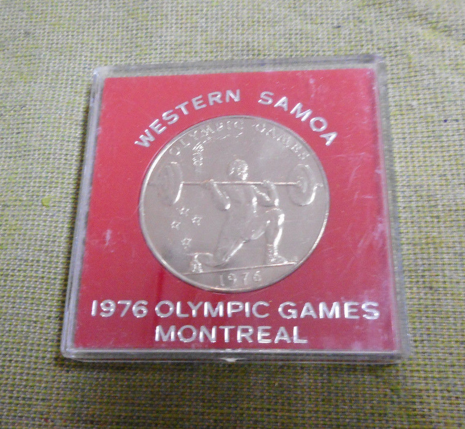 #D409.  WESTERN SAMOA 1976 OLYMPIC GAMES COIN