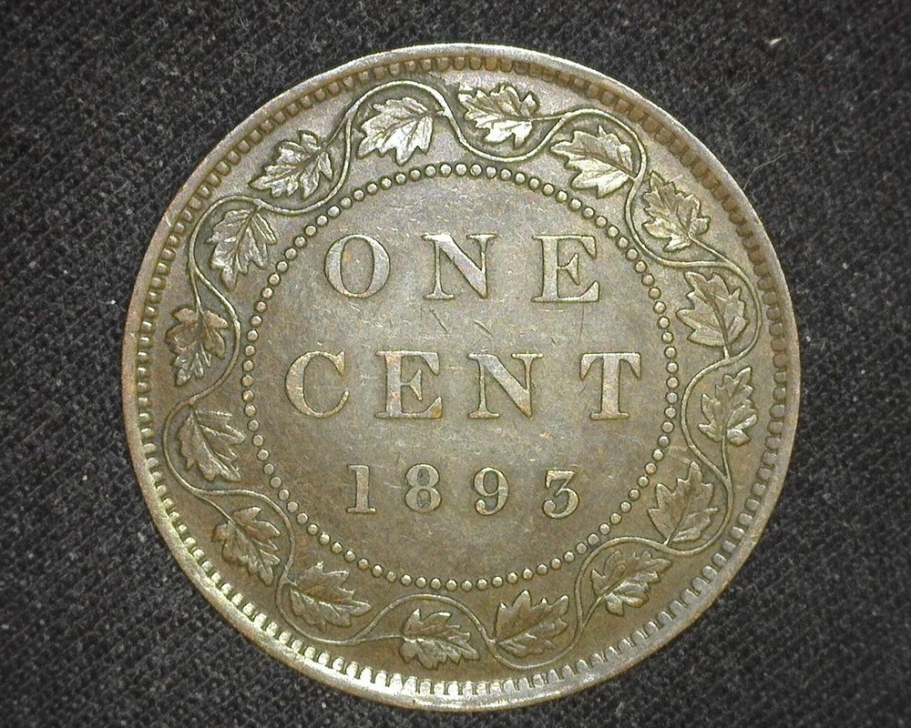 CANADA 1893 LARGE CENT KM7 ABOUT UNCIRCULATED ~D15