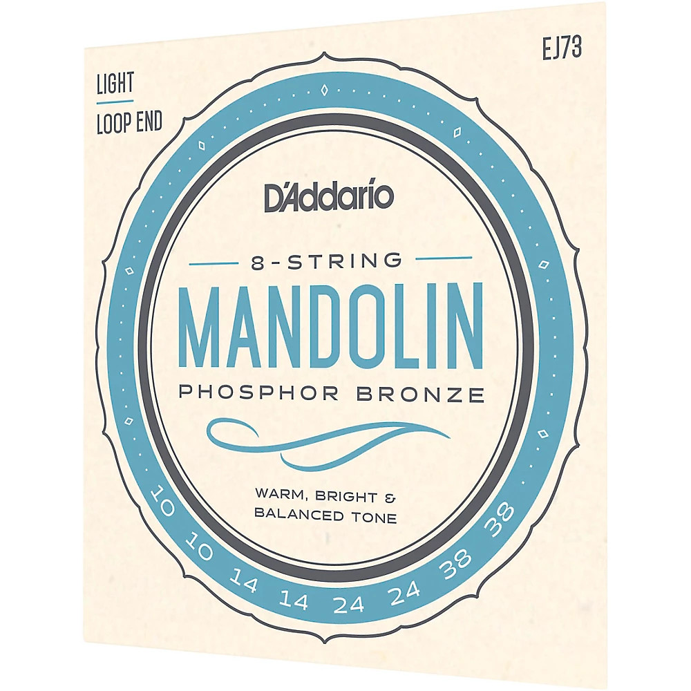 D'Addario EJ73 Phosphor Bronze Light Mandolin Strings (10-38)
