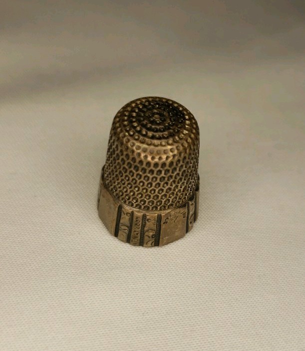 Sterling Silver Vintage Thimble 7, Sewing Accessory Tool
