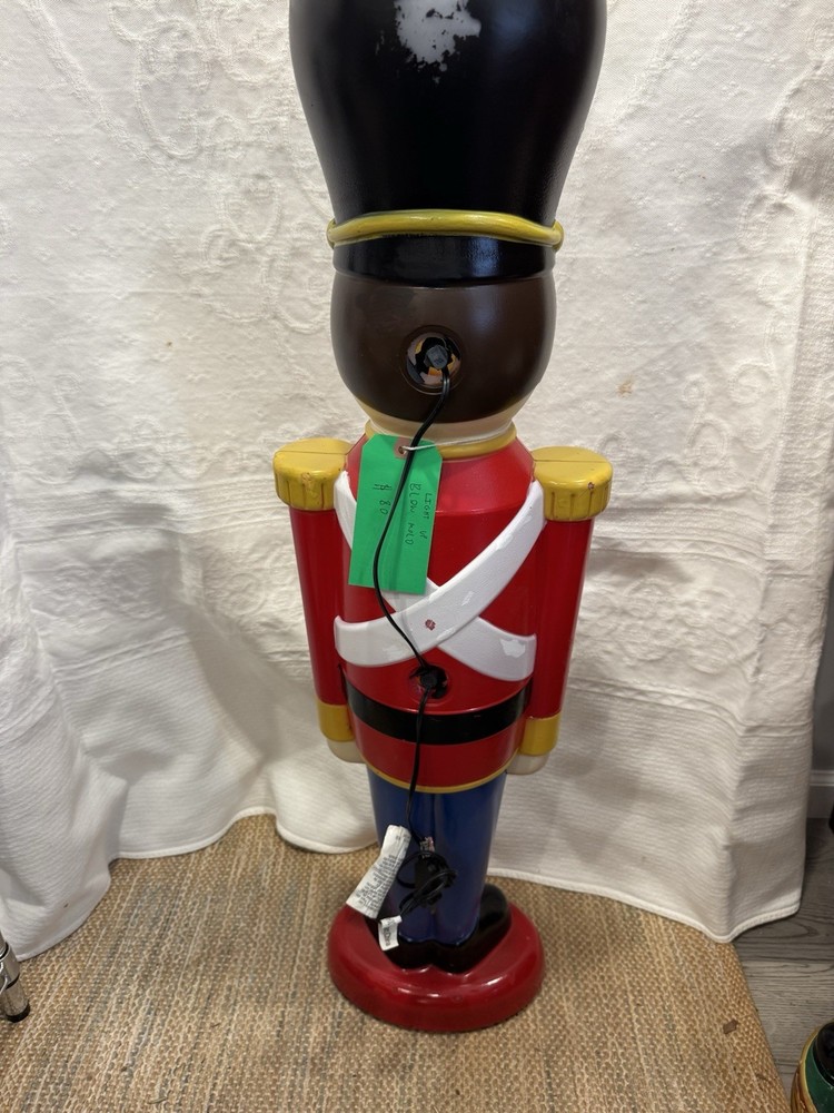 43 Inch Light Up Nutcracker Soldier Blow Mold