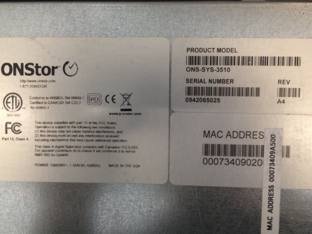 LSI OnStor 3510 ONS-SYS-3510