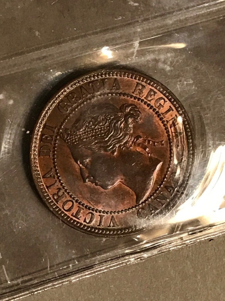 1898H, 1899 Canada Cent Coins; ICCS