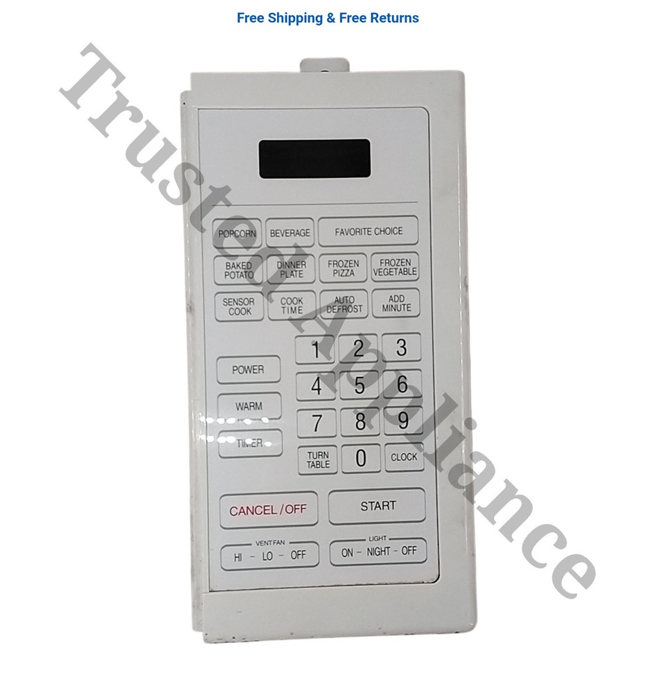 Microwave Control Panel Console 56001315 White