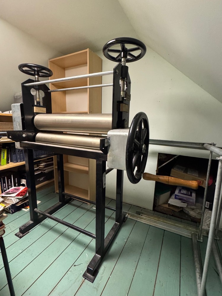 vintage printing press machine