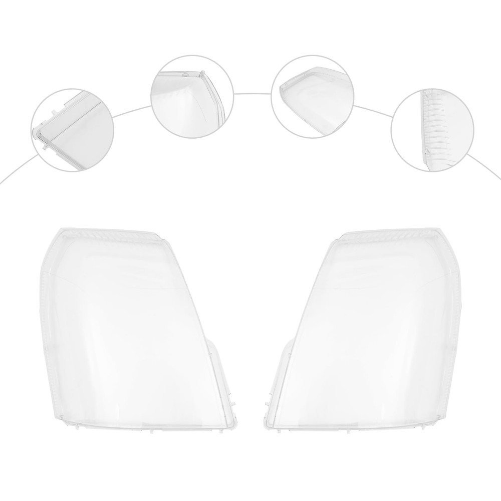 Front Headlight Cover Assembly Fits 2007-2014 Left Right Clear Lens