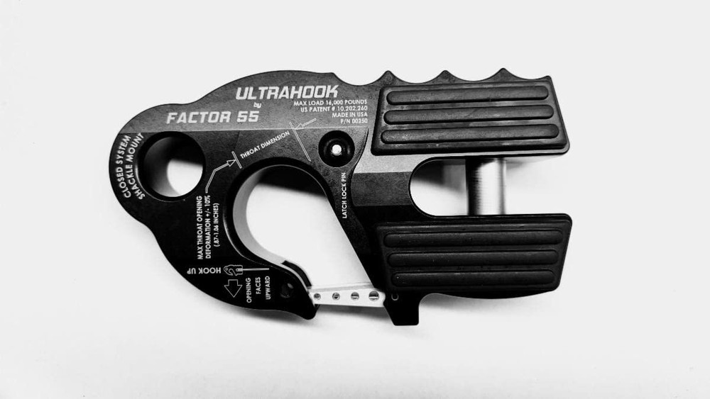 Factor 55 0025004 Ultrahook Winch Hook - Black